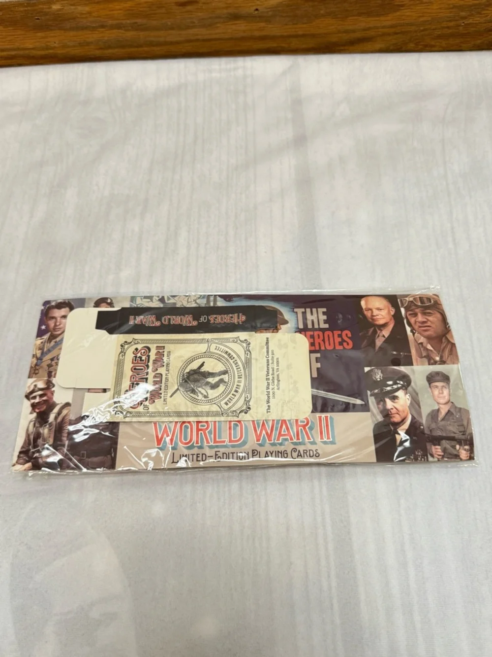 Heroes of World War II Limited Edition Playing Cards Sealed New - Picture 2 of 7